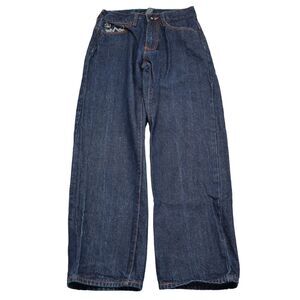 Sean John Jeans Youth 12 24x26 Boys Blue Denim Long Pants Dark Wash Baggy